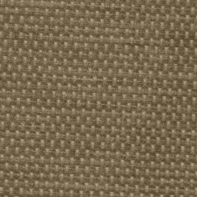Close-up of a muted olive-mocha plain weave with tiny flecks and textured surface