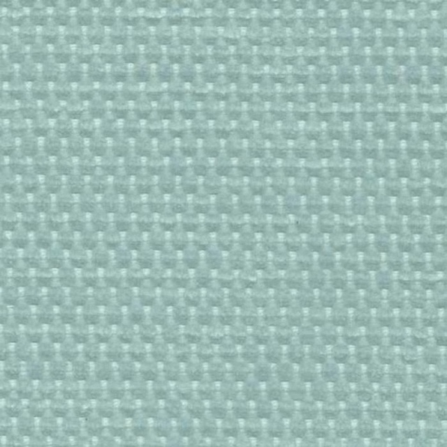 Pale mint green plain woven fabric with a fine checker texture