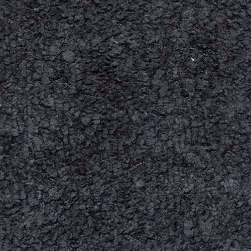 Close-up of a deep charcoal-black textured plain fabric with mottled highlights