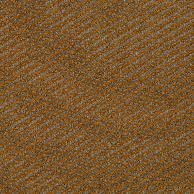 Close-up of rust orange woven fabric with fine diagonal texture