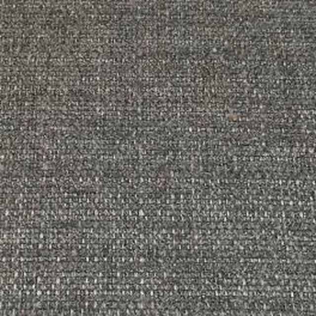 Close-up of a soft ash grey textured plain upholstery fabric with fine speckled weave