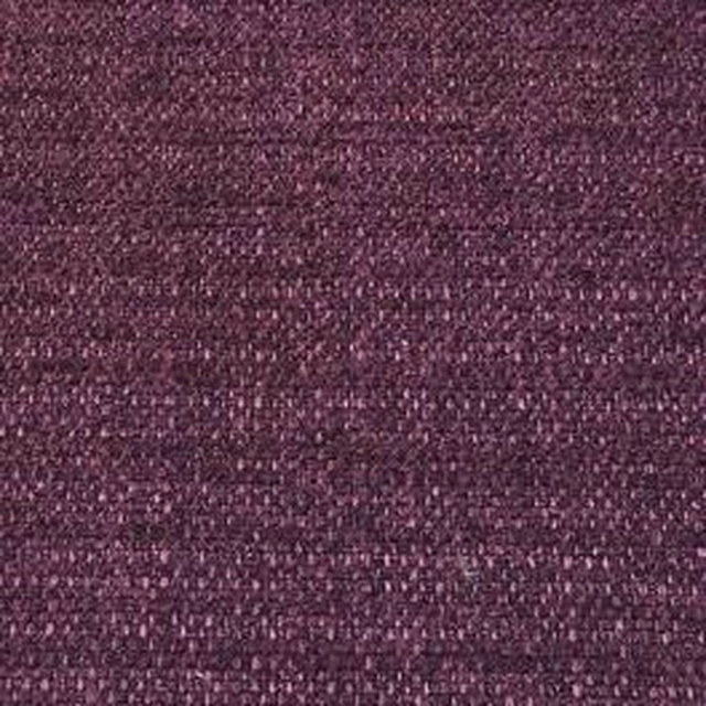 Close-up of deep aubergine plain-weave fabric with fine textured speckling