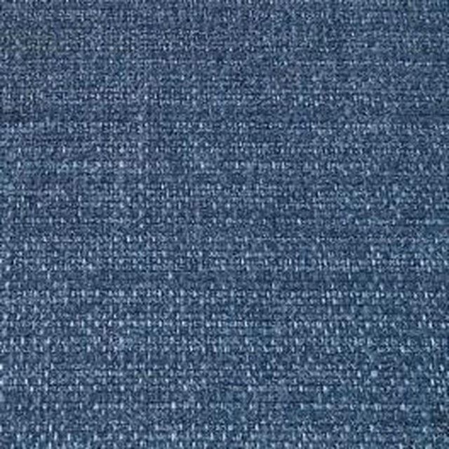 Close-up of muted blue textured plain fabric with fine woven speckle