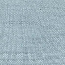 Close-up of pale cornflower blue plain woven fabric with a fine textured surface