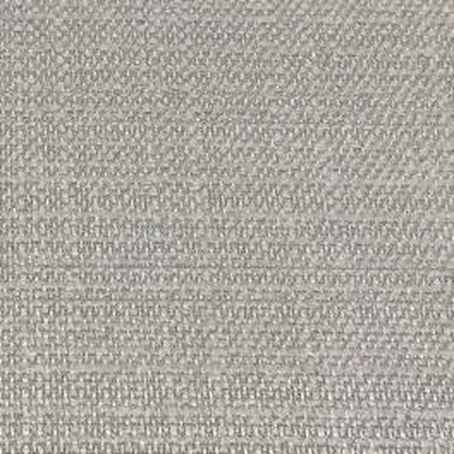 Close-up of a soft French grey plain weave fabric with fine textured ground