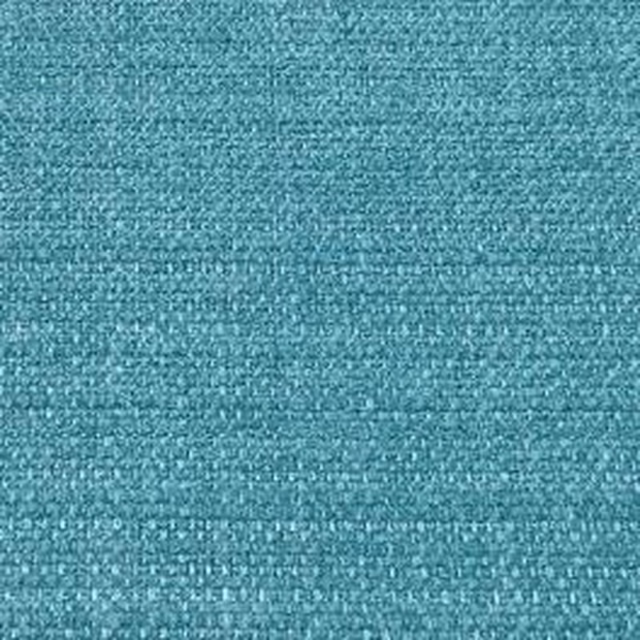 Close-up of a teal plain weave fabric with fine textured surface