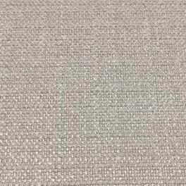 Close-up of pale misty grey plain woven fabric with subtle textured slub