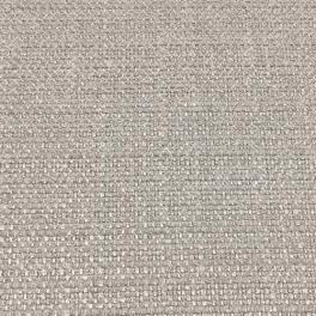 Close-up of pale misty grey plain woven fabric with subtle textured slub