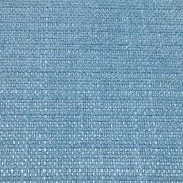 Close-up of soft aqua-blue plain woven fabric with fine textured crosshatch