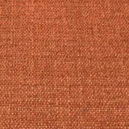 Close-up of burnt orange plain weave fabric with a tight, textured surface