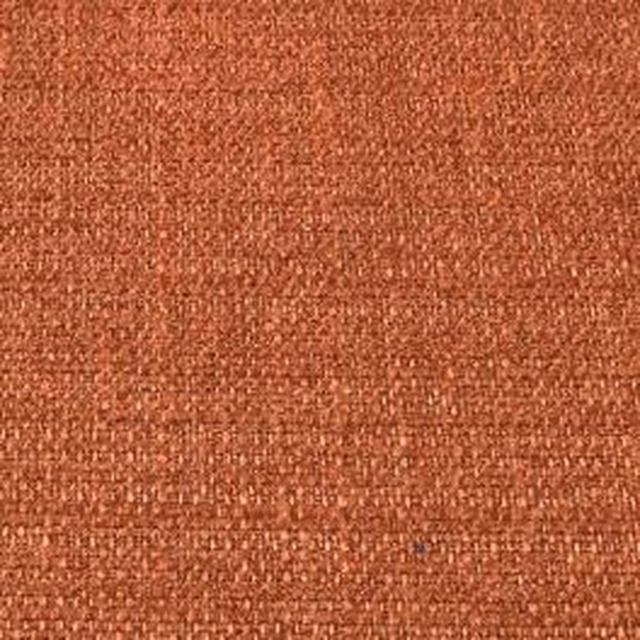 Close-up of burnt orange plain weave fabric with a tight, textured surface
