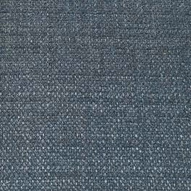 Close-up of a deep peacock blue plain weave fabric with fine speckled texture