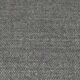 Close-up of a cool pewter grey plain weave with fine textured speckling