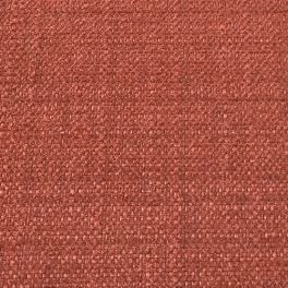 Close-up of a russet red woven plain fabric with fine textured grain