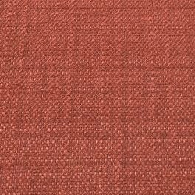 Close-up of a russet red woven plain fabric with fine textured grain