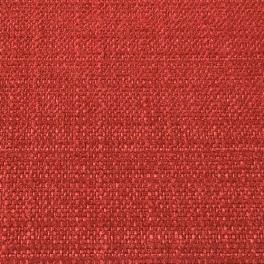 Close-up of bright scarlet plain-woven fabric with fine textured weave