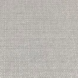 Close-up of pale silver-grey plain woven fabric with a fine textured surface