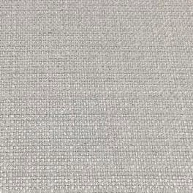 Close-up of pale silver-grey plain woven fabric with a fine textured surface