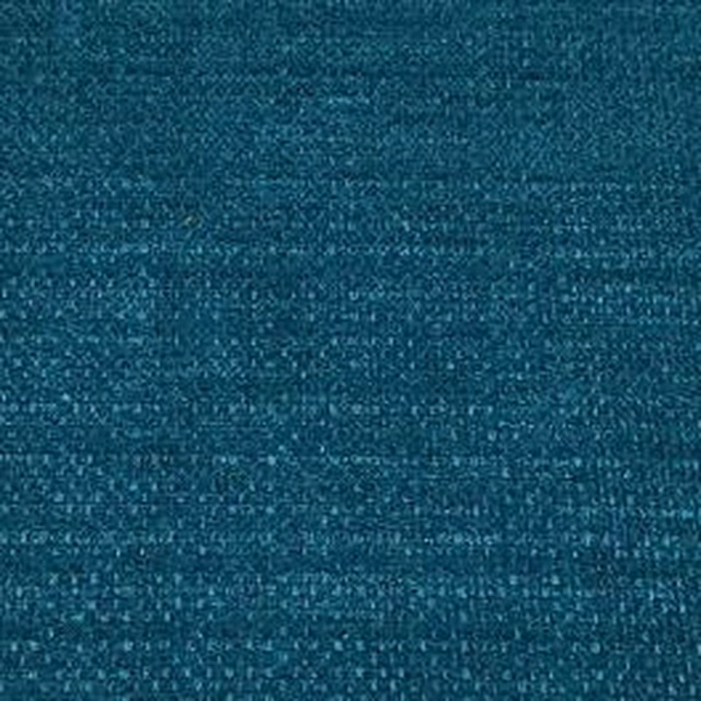 Deep teal woven plain fabric with fine textured horizontal flecking