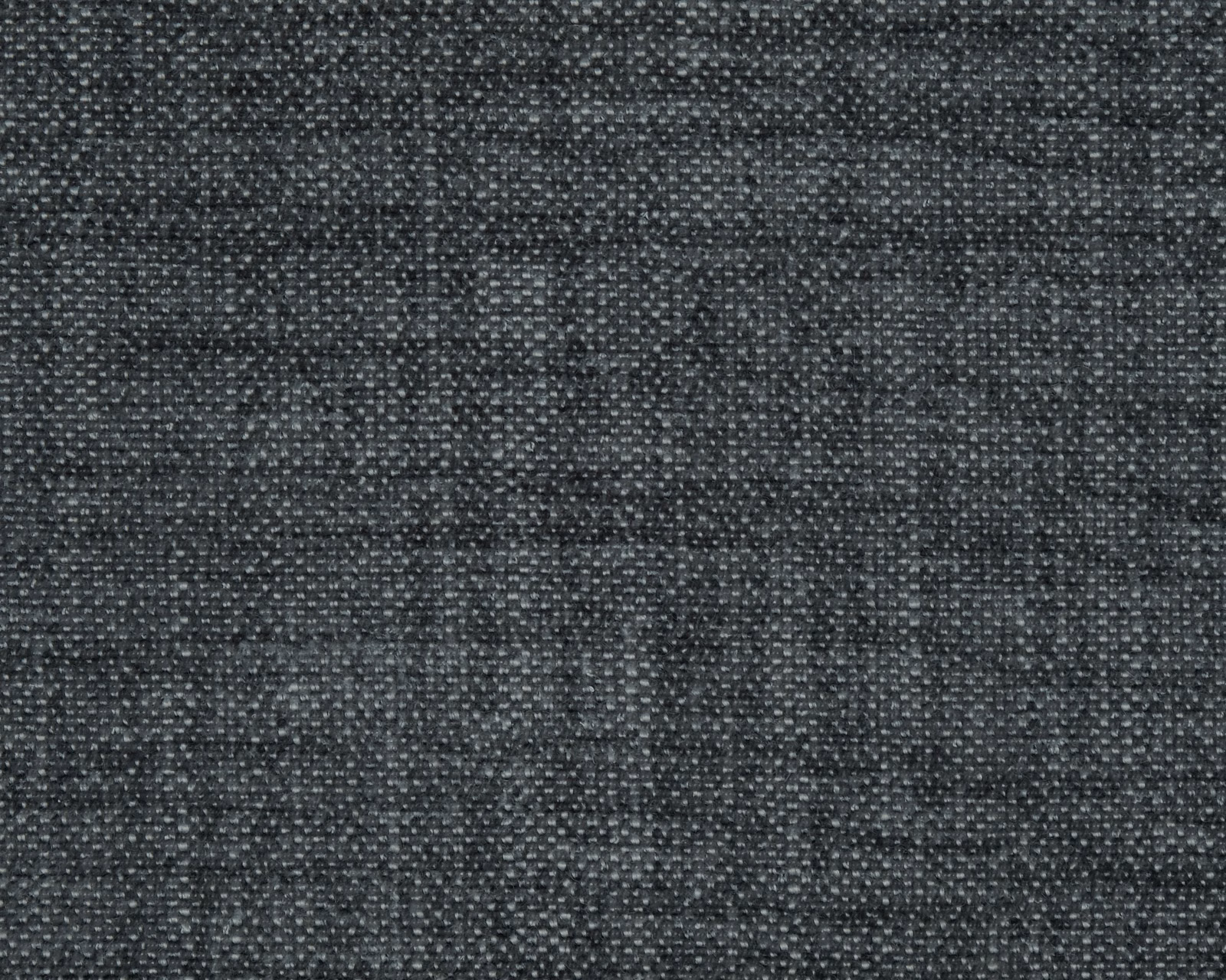 Close-up of a deep flint grey plain weave fabric with a tight, nubby texture