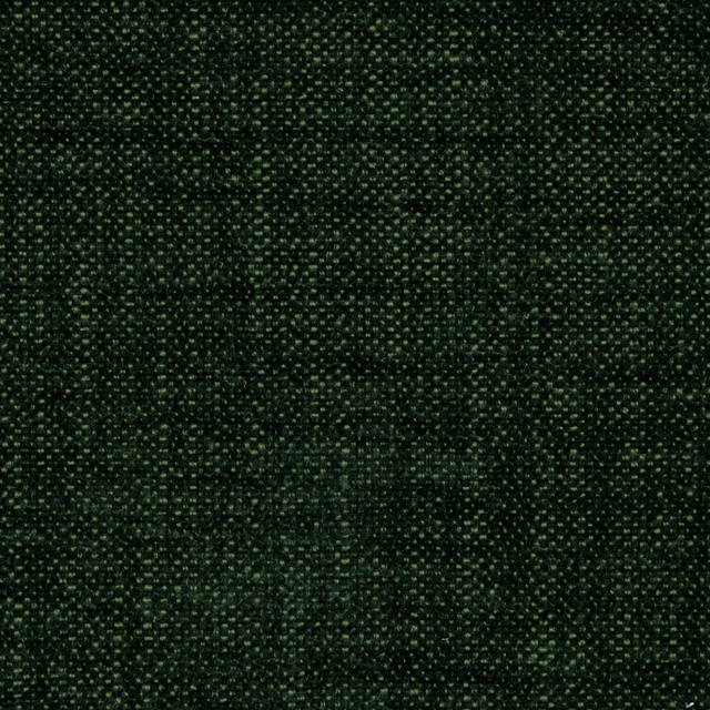 Dark forest green woven plain fabric with fine speckled texture