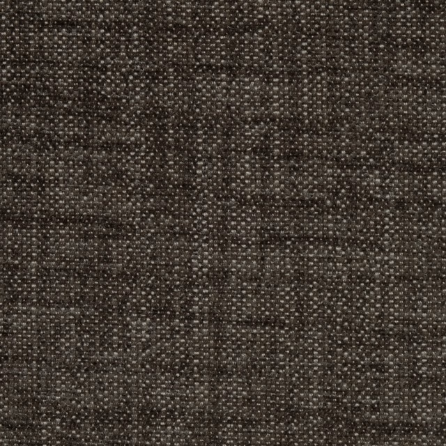 Dark chocolate-brown plain weave fabric swatch with a speckled texture