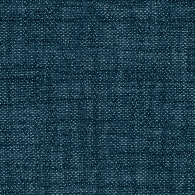 Close-up of a deep teal plain woven fabric with subtle flecked texture