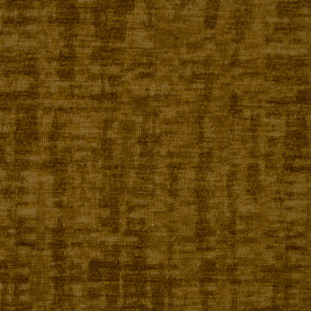 Close-up of a warm honey-gold plain fabric with mottled brown shading