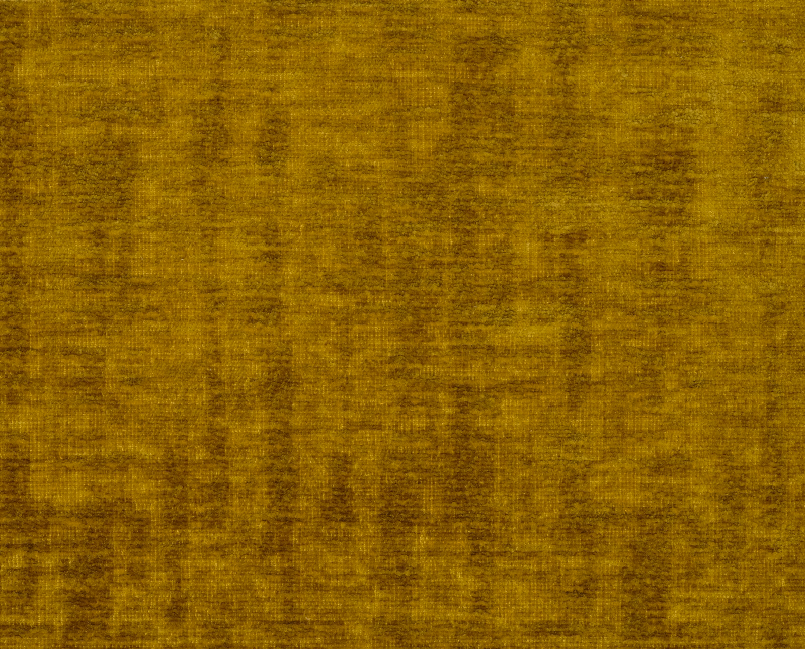 Ochre gold plain fabric swatch with softly mottled velvety texture