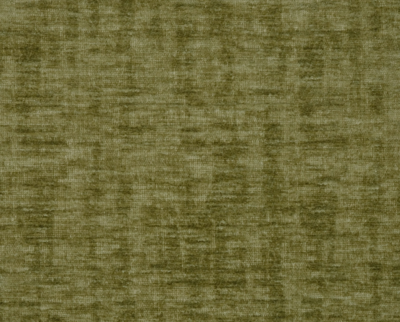 Muted olive-green plain woven fabric swatch with subtle textured striations
