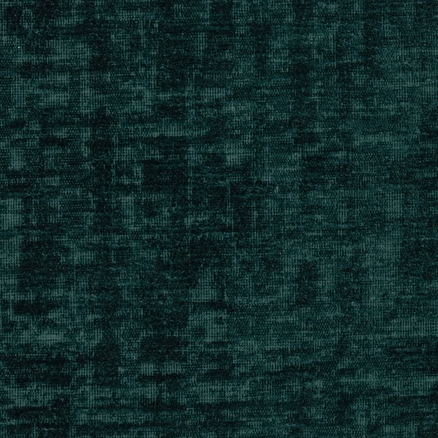 Deep forest teal plain fabric with a softly mottled, textured weave