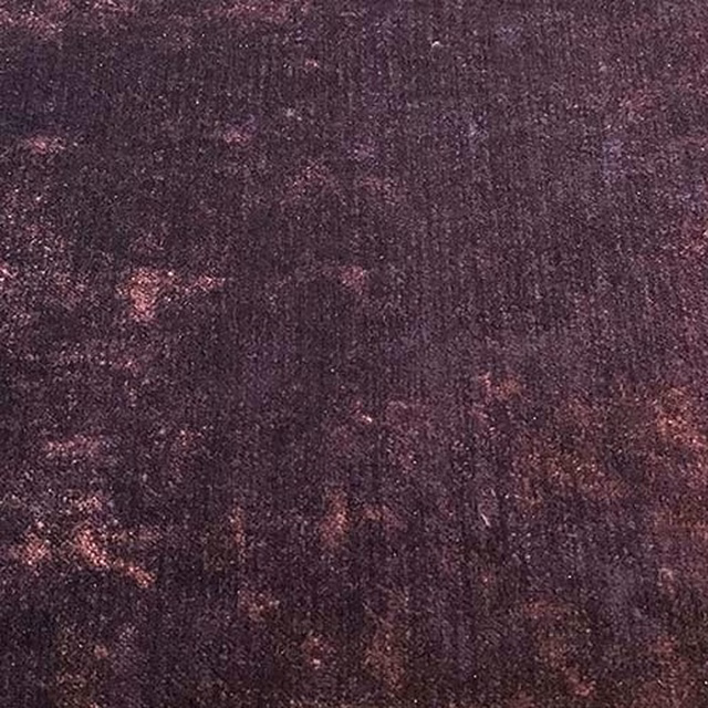 Deep plum amethyst plain fabric swatch with subtle pink-violet flecks