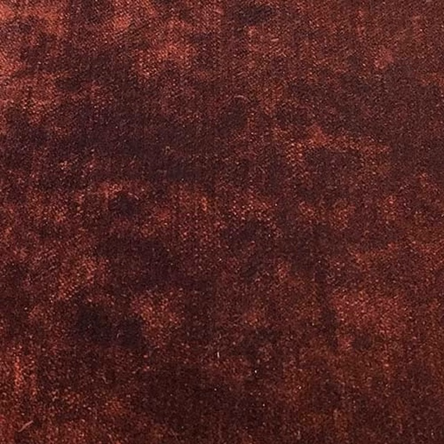Deep bordeaux red plain fabric swatch with a softly mottled texture