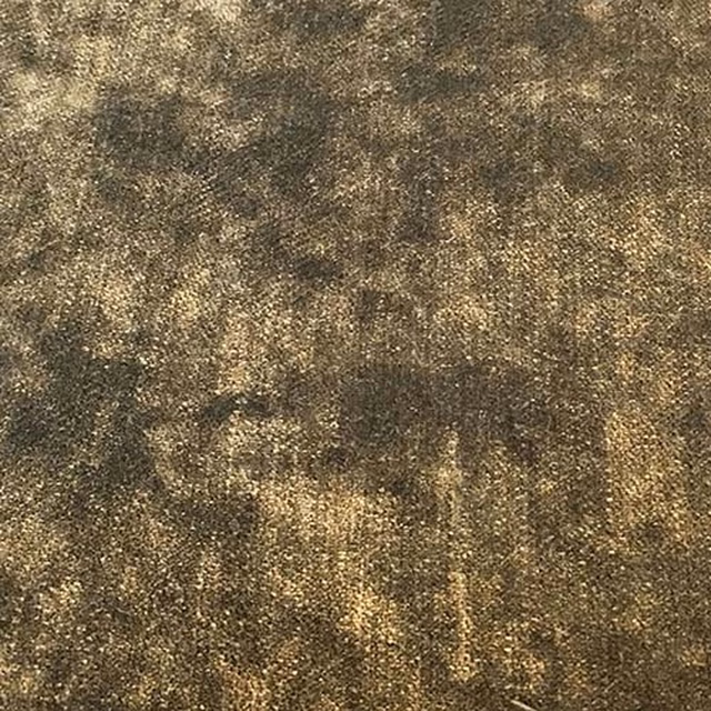 Mottled chestnut-brown plain fabric with warm golden highlights and subtle sheen
