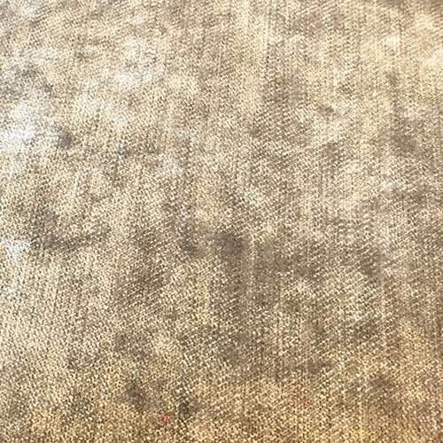 Warm ecru beige plain upholstery fabric with subtle mottled texture