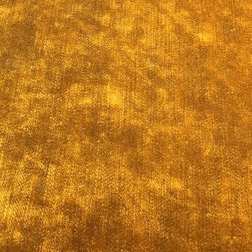 Mottled warm gold plain fabric with a softly brushed, velvety texture