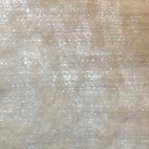 Pale icy grey plain fabric swatch with a soft silvery sheen