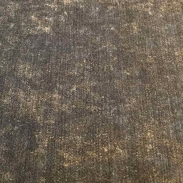 Mottled charcoal-brown plain fabric with warm khaki and bronze flecks