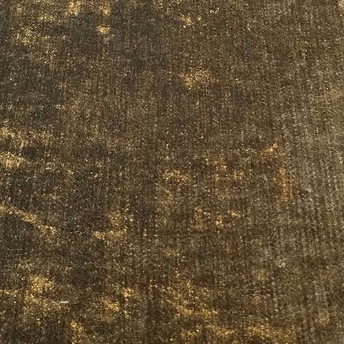 Deep khaki-olive plain fabric with subtle golden mottling and fine texture