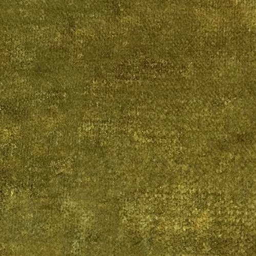 Olive moss green plain fabric swatch with a softly textured, velvety surface