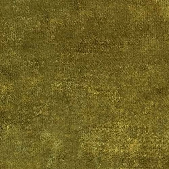 Olive moss green plain fabric swatch with a softly textured, velvety surface