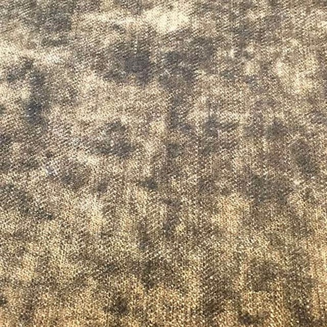Close-up of mottled grey taupe plain fabric with smoky marled texture
