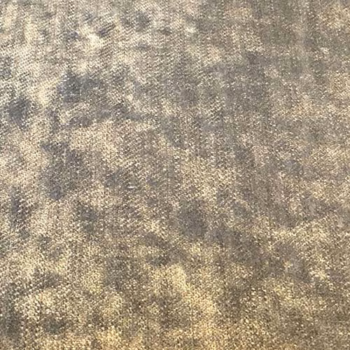 Smoky taupe-grey plain fabric swatch with softly mottled, pebbled texture