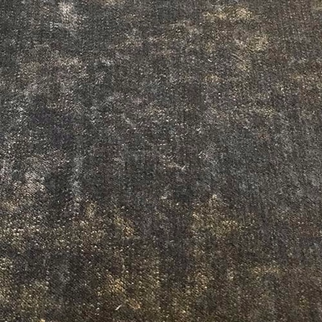 Mottled smoky steel grey plain fabric with subtle lighter flecks and soft sheen