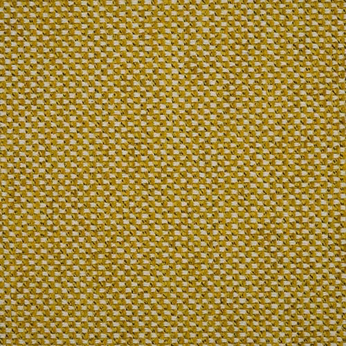 Mustard-gold woven plain fabric with small speckled texture