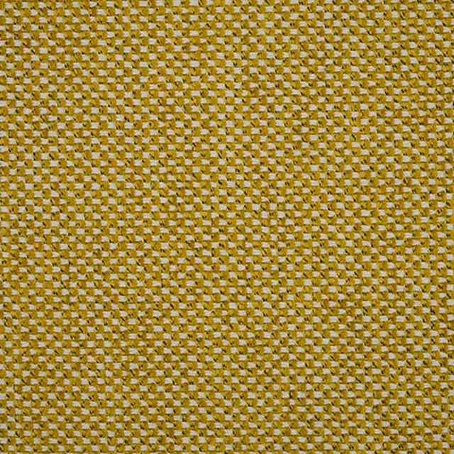 Mustard-gold woven plain fabric with small speckled texture