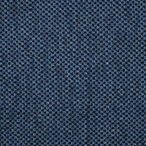 Close-up of deep navy blue textured plain weave fabric