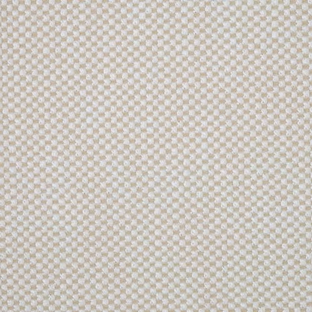 Pale parchment cream plain weave fabric with a fine textured checkerboard surface