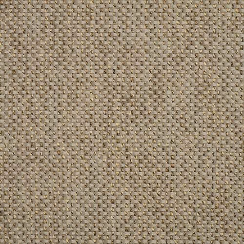 Close-up of a warm sandy beige woven plain fabric with subtle flecked texture