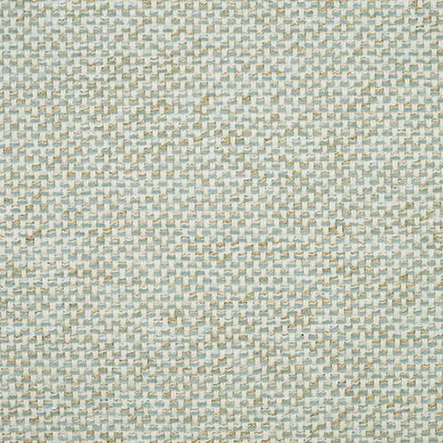 Pale sky-blue woven plain with tiny cream and aqua flecks